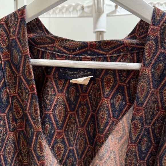 Oscar de la Renta Patterned Robe - Picture 2 of 6